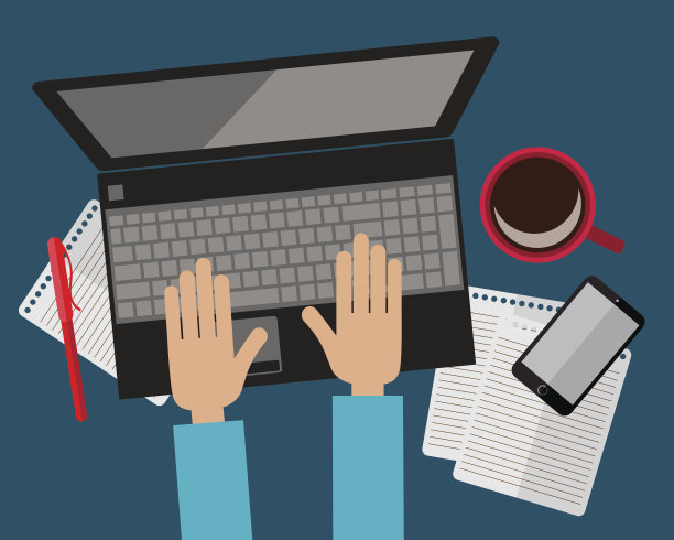 书桌前视图。图片下载