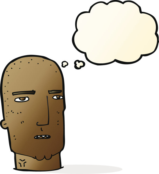 卡通人物与思想泡沫图片下载