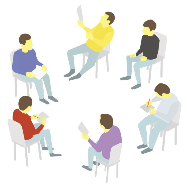会谈。集团的业务。五人团队会议图片下载