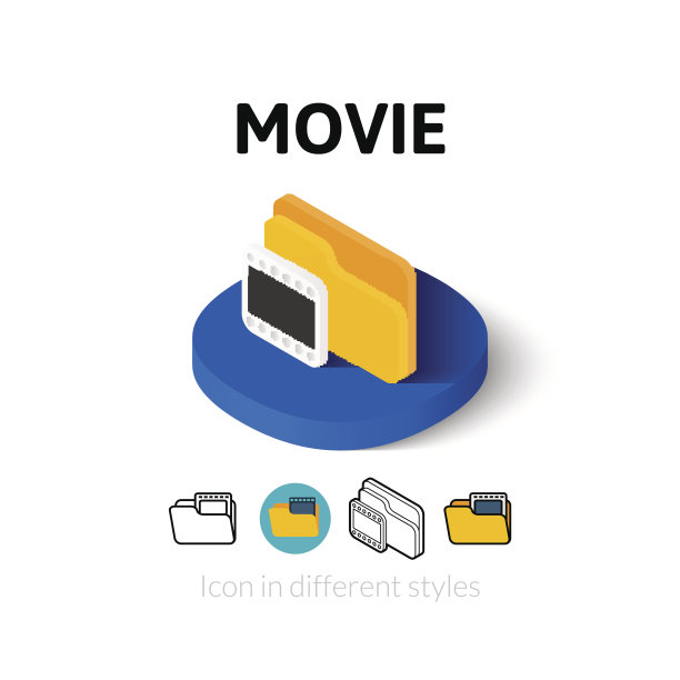 不同风格的电影图标图片下载
