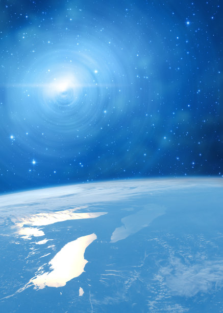 银河系中的行星地球。图片下载