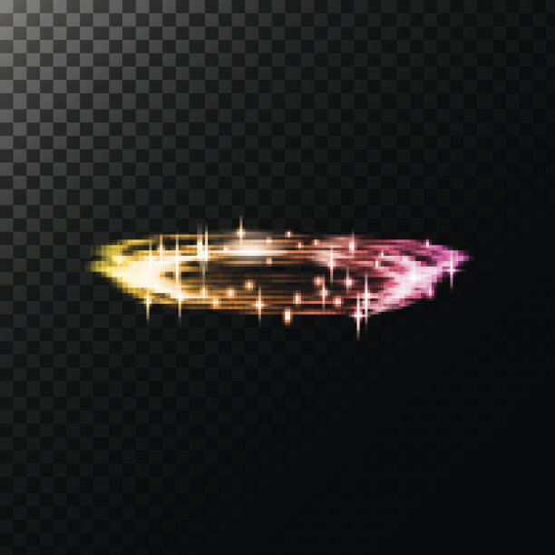 矢量抽象插图的光效果在一个圆形的形状素材图片