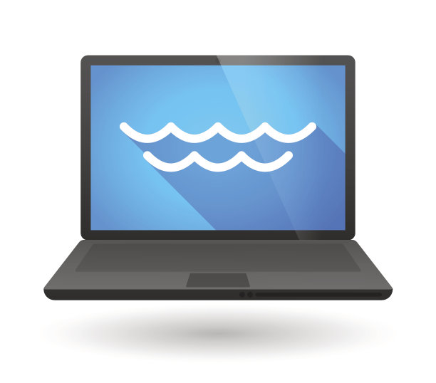 笔记本电脑的水标志图标图片下载