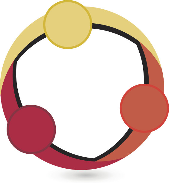 图标圆团队合作矢量图片下载