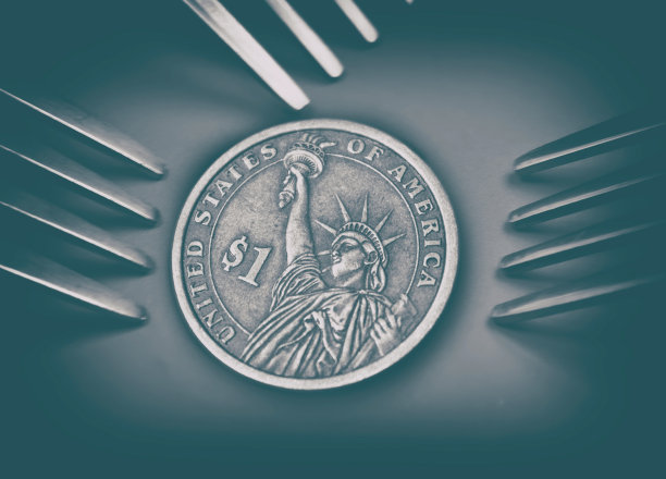 美国自由元硬币图片下载