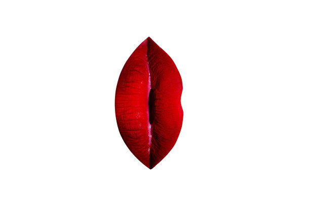 女人的阴道或阴唇的性感概念来自嘴唇的化妆。垂直的嘴唇配上红色的口红与性感的女性性器官有关。美容化妆品为奢侈品女性。妇科,妇科医生图片下载