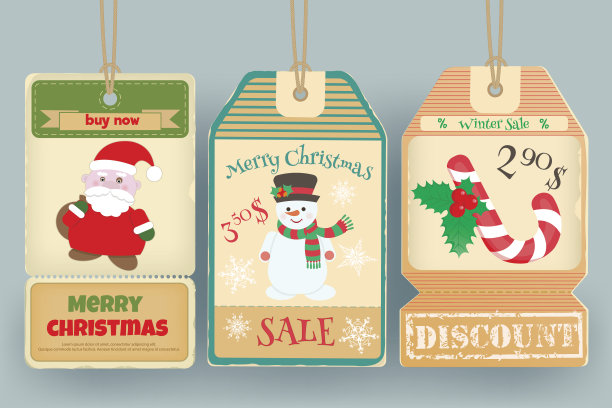 冬季销售标签图片下载