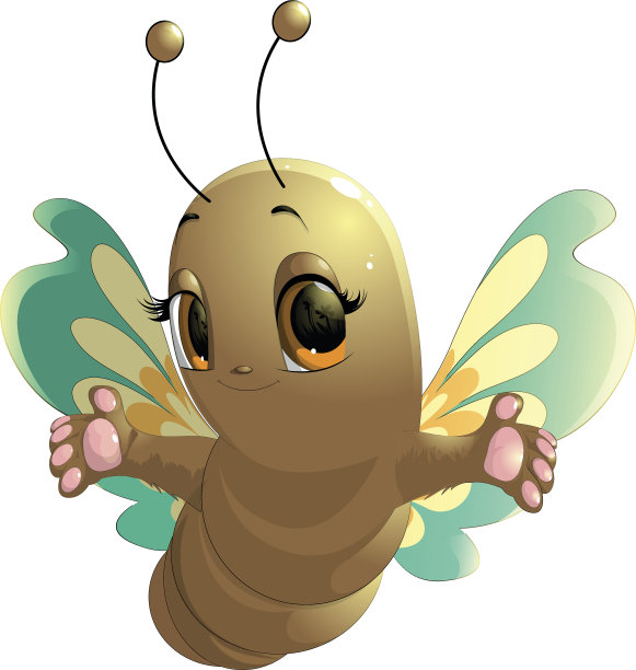 开朗可爱的蝴蝶图片下载