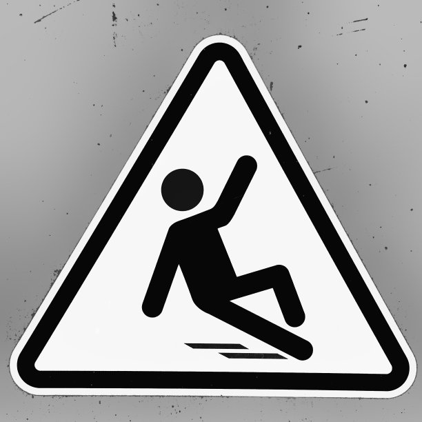 地板湿滑标志图片下载