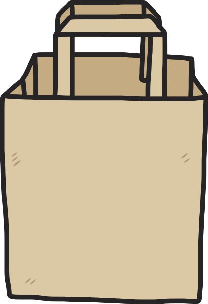 棕色纸袋图片下载