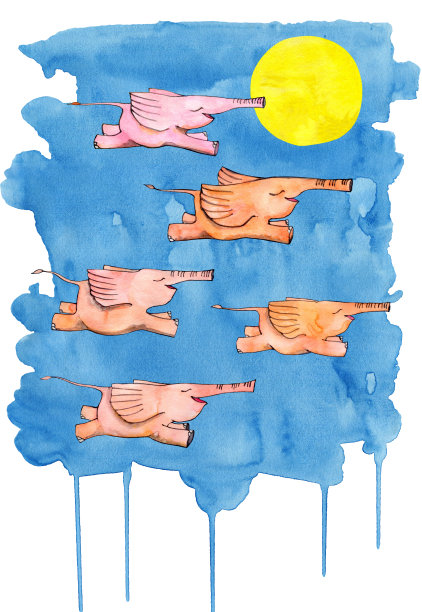 会飞的大象图片下载