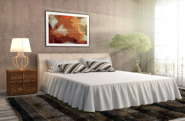 卧室内。三维演示图片下载