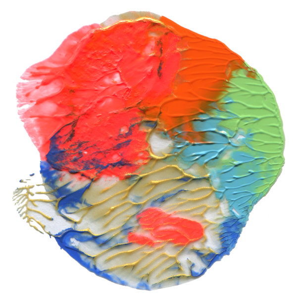 圈丙烯酸和水彩画背景。图片下载