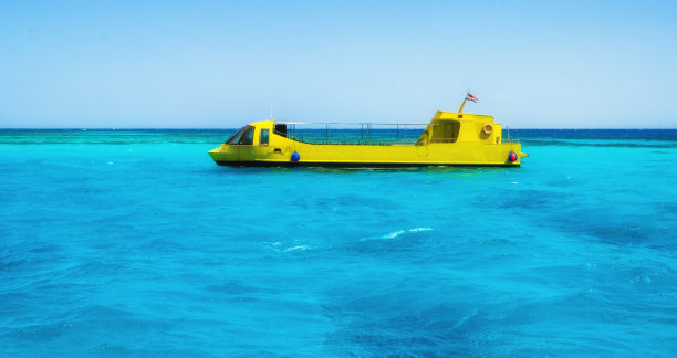 玻璃底埃及潜水艇观光旅游图片下载