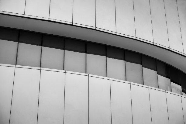 现代建筑的室外立面设计。图片下载