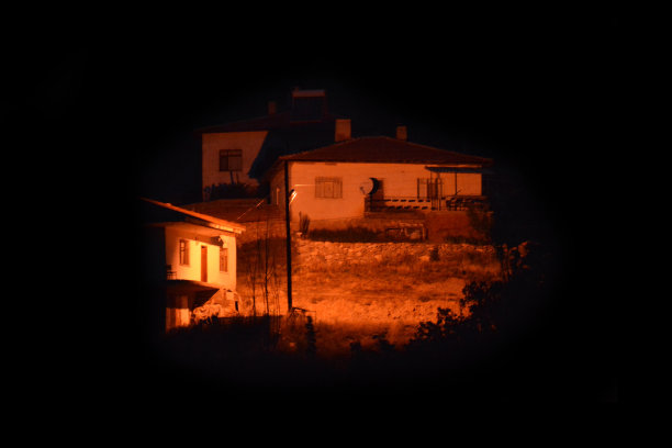 夜景的一个村庄图片下载