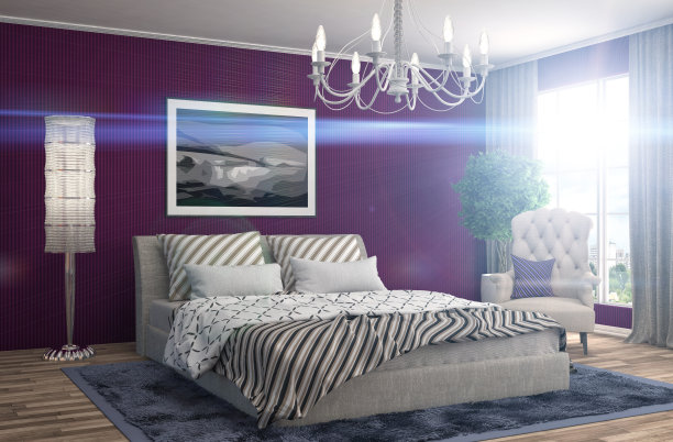 卧室内。三维演示图片下载