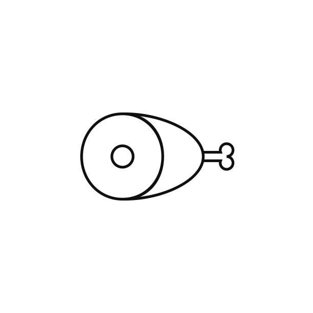 牛肉肉线图标，食品饮料元素图片下载