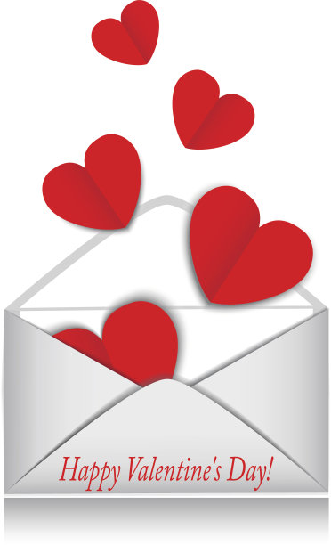 心，信封，情人节图片下载
