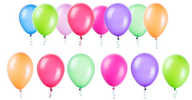 会飞的气球孤立图片下载