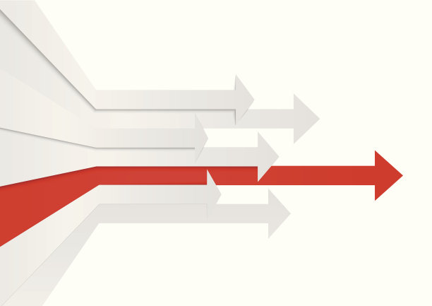 透视箭头领导概念图片下载
