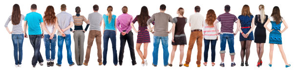 后视图一组人看图片下载