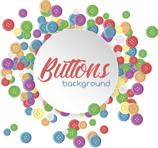 矢量背景与纸圈超过许多按钮图片下载