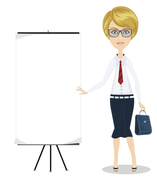 拎着公文包的女商人图片下载