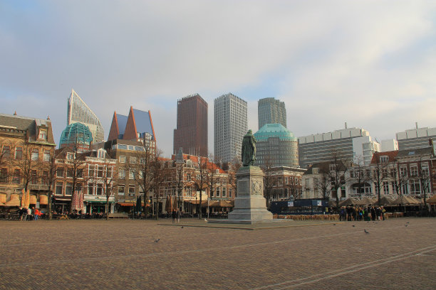 Plein和海牙的天际线图片下载