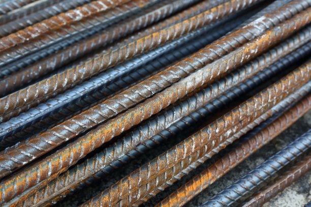 在建筑工业中使用的钢筋图片下载