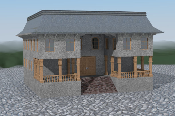 在片场的孤独的房子图片下载