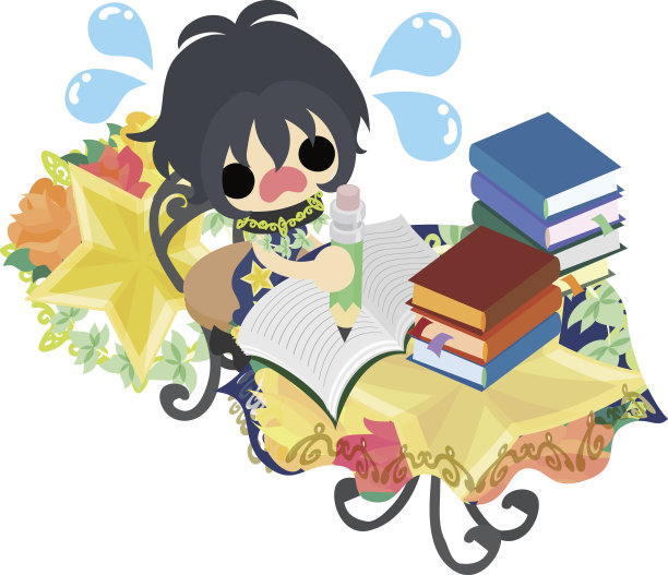 星星物体的可爱插图图片下载