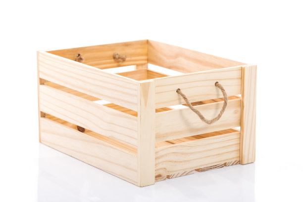 白色背景的木箱图片下载