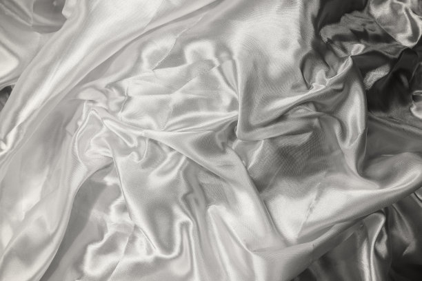 白色织物丝绸为背景图片下载