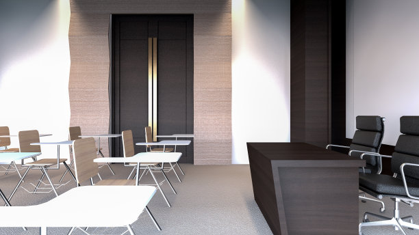 大会议室，3D渲染素材图片