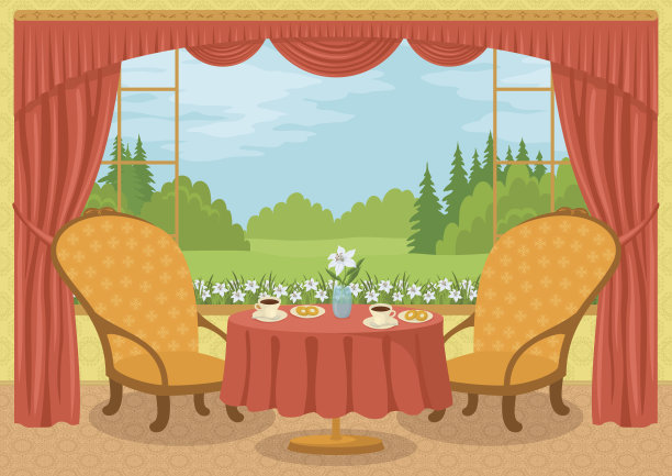 可以看到林中空地的房间图片下载