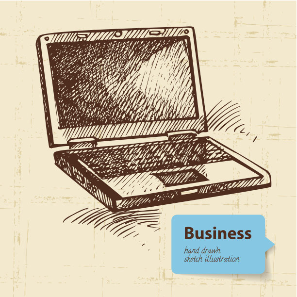 手绘业务背景图片下载