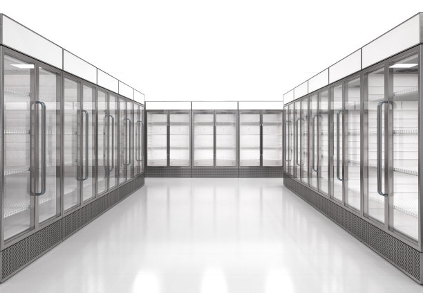 清空商店里的商用冰箱图片下载