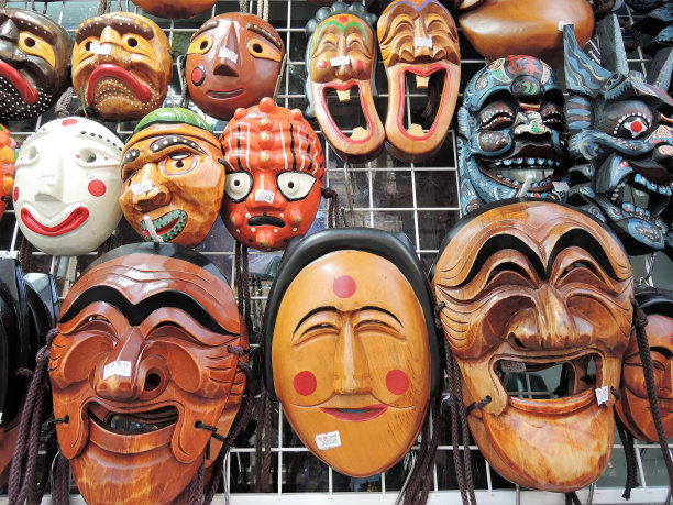 韩国传统面具图片下载