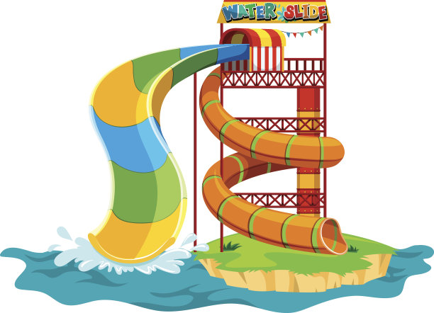 岛上的水滑梯图片下载