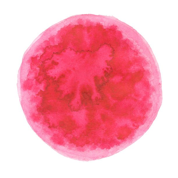 水彩粉色圆点图片下载