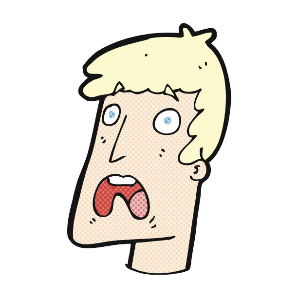 卡通漫画：震惊的男人图片下载