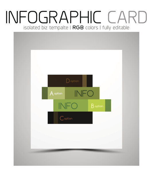 几何形状的信息图表名片图片下载