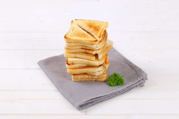 一片片的烤面包图片下载