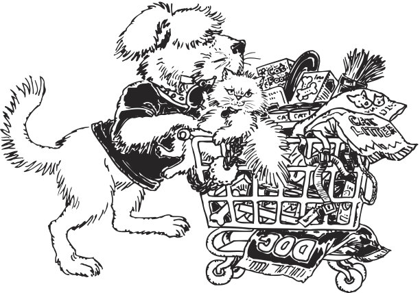 狗猫购物车图片下载