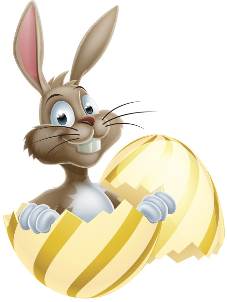复活节彩蛋的兔子图片下载