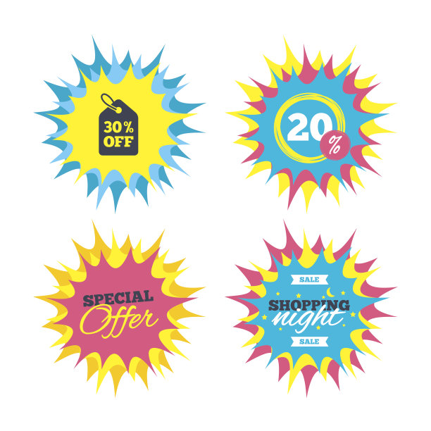 30%的销售价格标签标志图标。素材图片