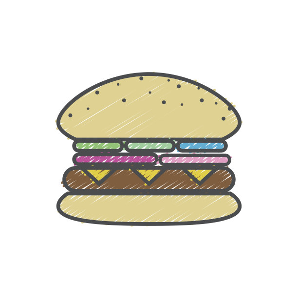 美味新鲜的汉堡快餐图片下载