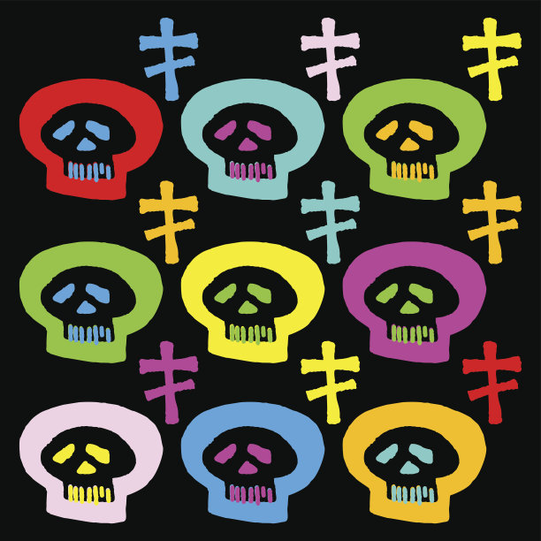 复古风格手绘纹理无缝模式图片下载