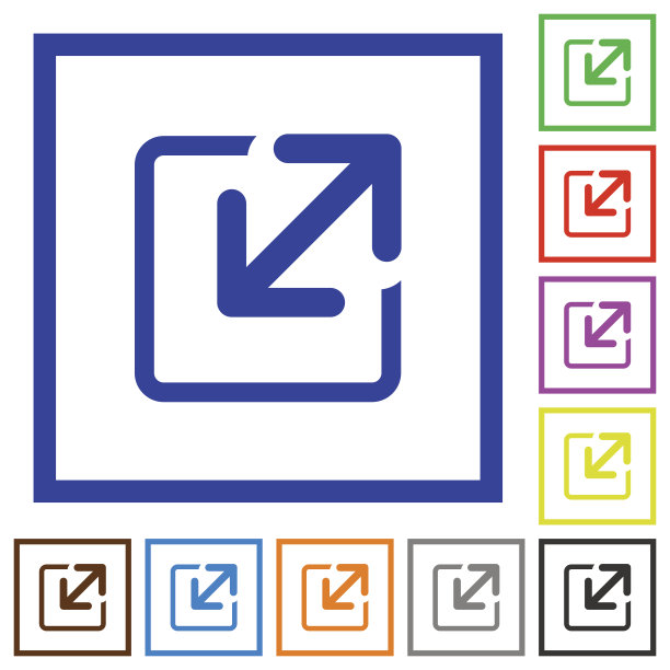 调整元素框架中的平面图标的大小图片下载